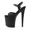 Pleaser - FLAMINGO809 Sandale à bride à la cheville, Pole dance chaussures - Chaussures de pole dance - Noir Product image